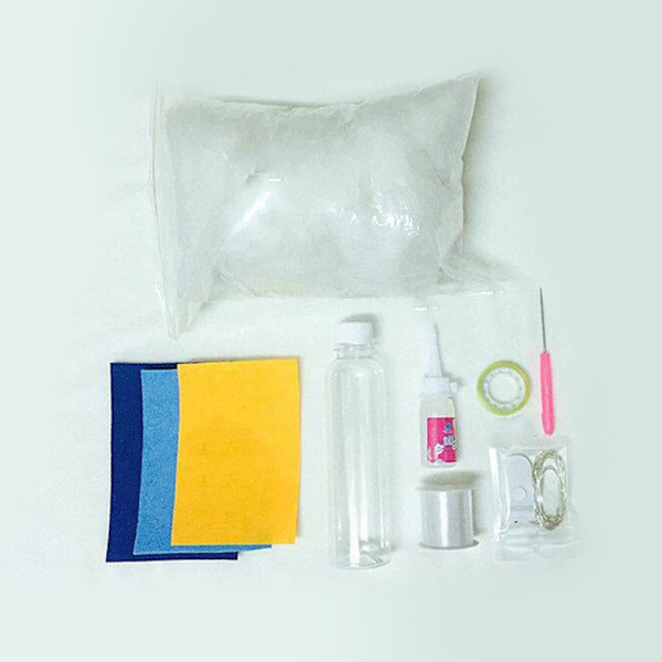 Lätt Hängande Dekoration Innovativ DIY Lampa Hängande Ornament med Kit för Sovrum Vardagsrum Ljusblå Fjäder med Ljuskits
