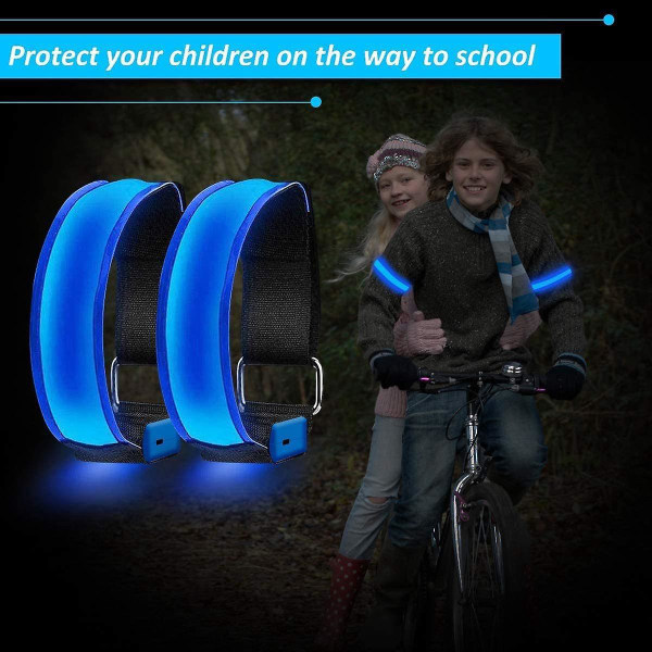 LED reflekterende løbearmbånd - genopladeligt sikkerhedslys til løb og cykling