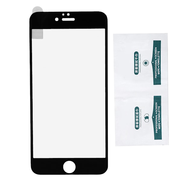 High Definition Hærdet Glas Skærmbeskytter Anti-Fingeraftryk Film til IPhone 6 Plus Sort
