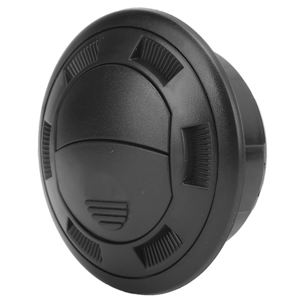 100/75mm Airconditioningsud med Gitter Sort Rund til Busser, Campingvogne og Elbiler