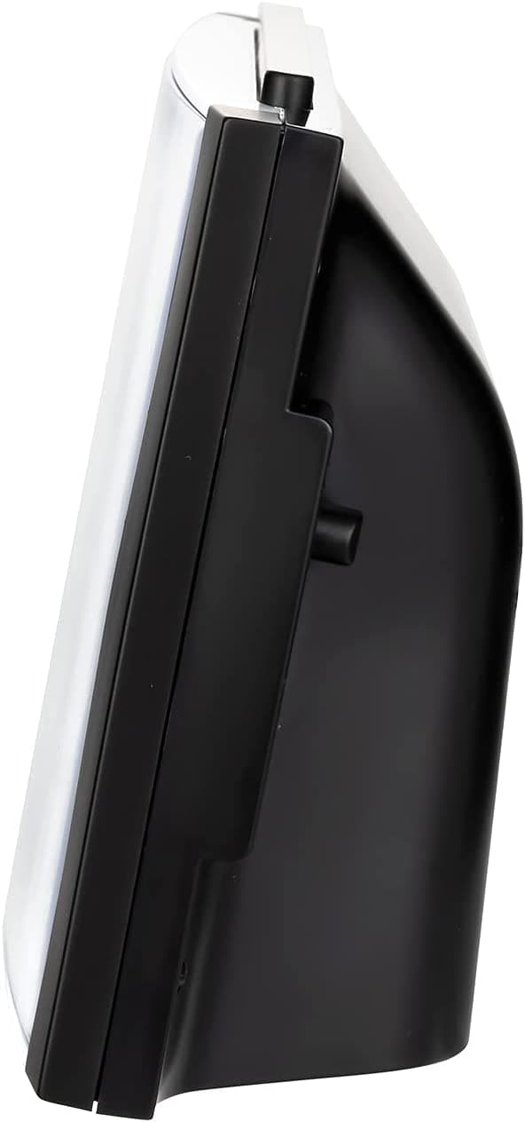 Large 6.5 Inch Silent Analog Alarm Clock, No Ticking, Gentle Wake, Beep, Volume Up, Snooze Function and Battery Operated