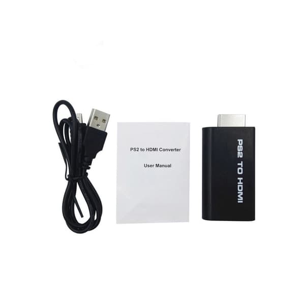PS2 til HDTV-konverter for videotilkobling, HD-grensesnitt for spillkonsoll lyd- og videoadapter