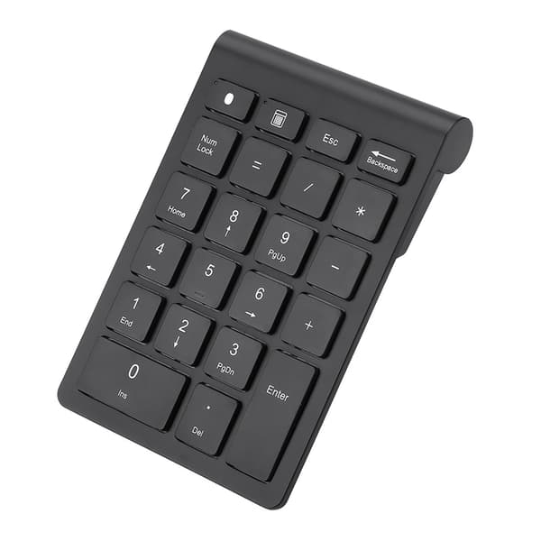 Sort 22 Taster Mini Numpad Trådløst Bluetooth Numerisk Tastatur Til OS X PC