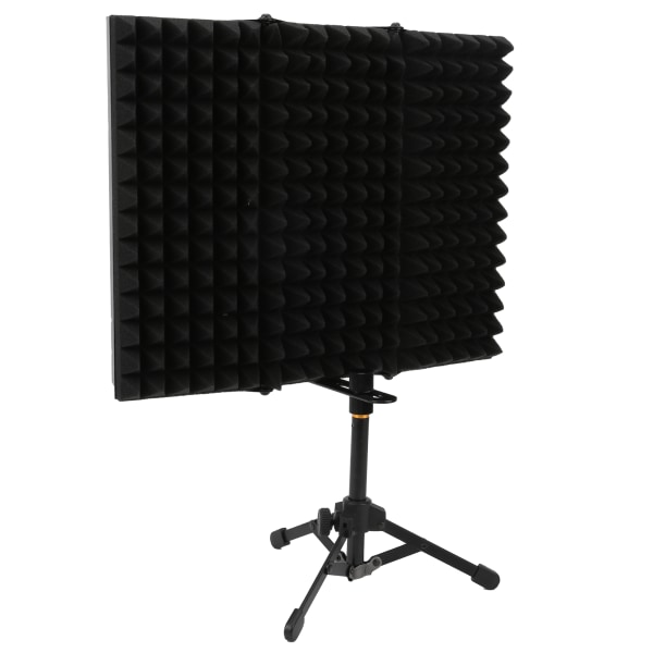 Mikrofonisolationsdæksel Shield Professionelt 3-panel popfilter lydabsorberende skum