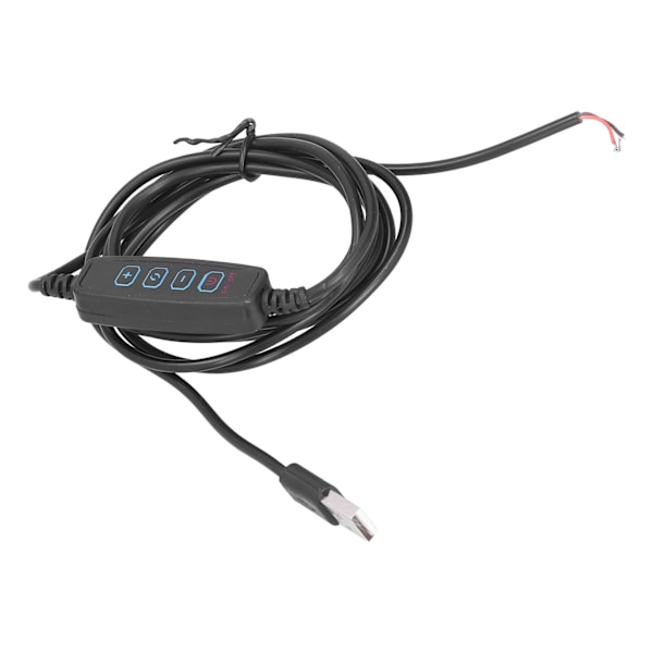 LED 2m Ljuskabel med Strömbrytare Dimbar Universell USB-lampa Strömkabel för 5V Lampa Utomhus Hem