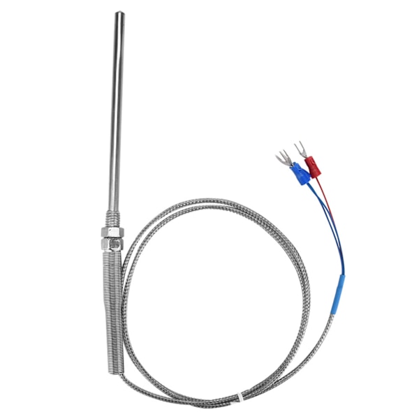 M8 Gevind PT100 Platin Resistor Termoelement 100mm Probe Temperatur Sensor Wire 0-400℃ (1 m)