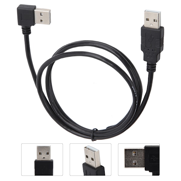 USB Datakabel Albue til Rett Hannkontakt Konvertering Harddisk Boks Forlengelsesledning 1m