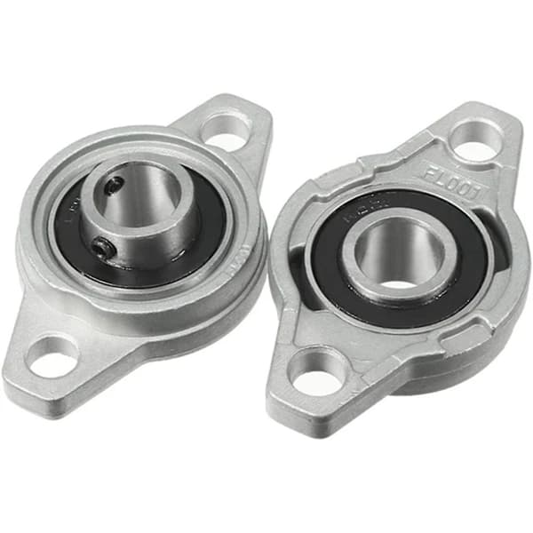 8 stk Kfl001 12mm selvjusterende lager i sinklegering