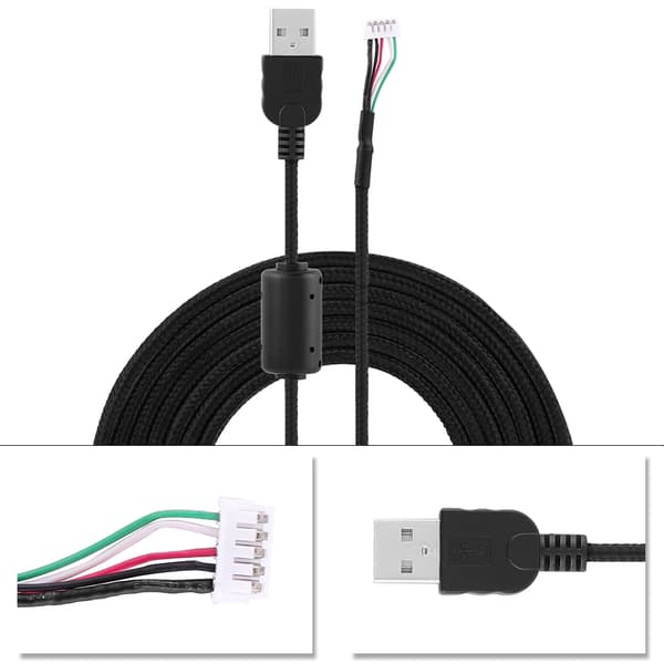 2 meter USB Muse Ledning Kabel Udskiftning Reparations Tilbehør Til Logitech G500s Gaming Mus
