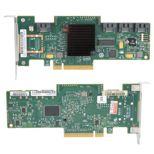 Dual Mode SATA SAS 4-Port Disk Short Beel Array Card LSi 9212-4i 6GB Windows 10/8/7IT Modelle