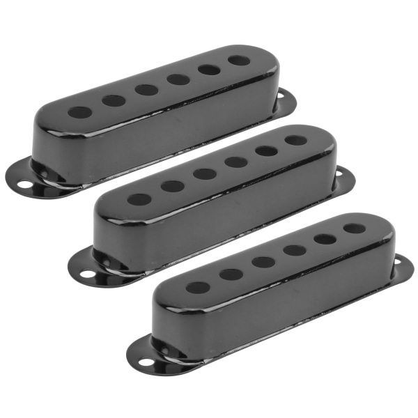 3 kpl Single Pickup Cover Messinki 48mm/50mm/52mm Soitintarvikkeet ST SQ Electric Guitar noire