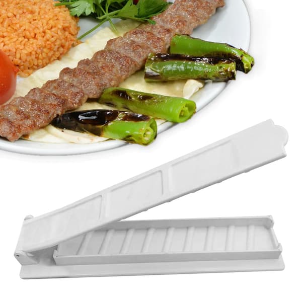 Gigaax Kebab Maker, Plast Kebab Press, Manuell Kabob Form, Form white one size