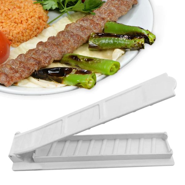Gigaax Kebab Maker, Plastic Kebab Press, Manuel Kabob Form, Form white one size