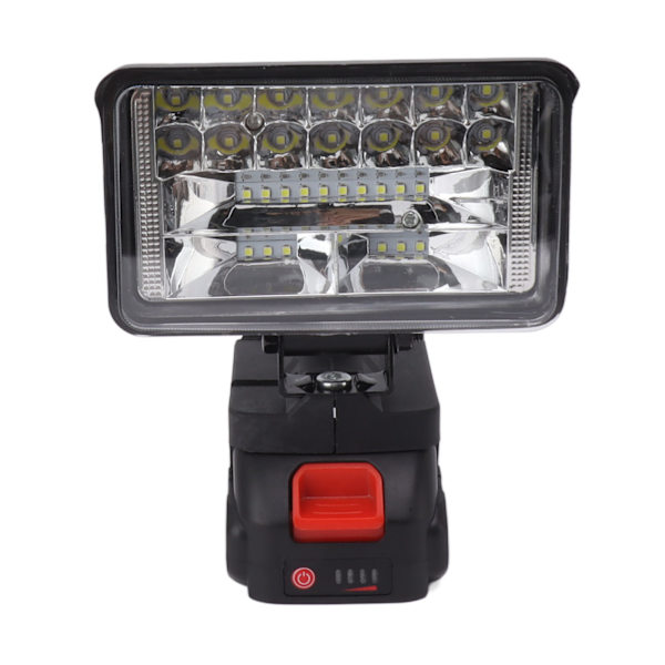 LED Arbetslampa Super Stark Brett Område MT-Gränssnitt Roterande Lamphuvud 1500mAh Utomhus LED Strålkastare EU-Kontakt 100‑240V 4 Tum