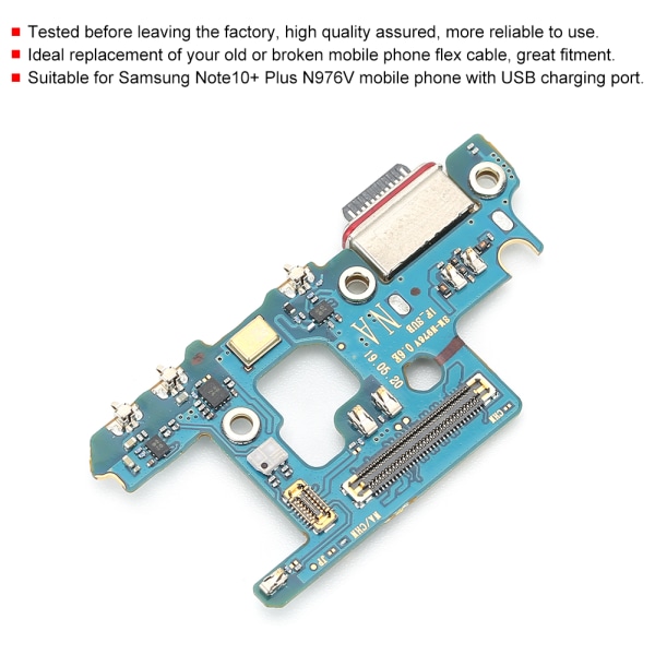 USB-laddningsgränssnittsflexkabelersättning för Samsung Note10+ Plus N976V-telefon