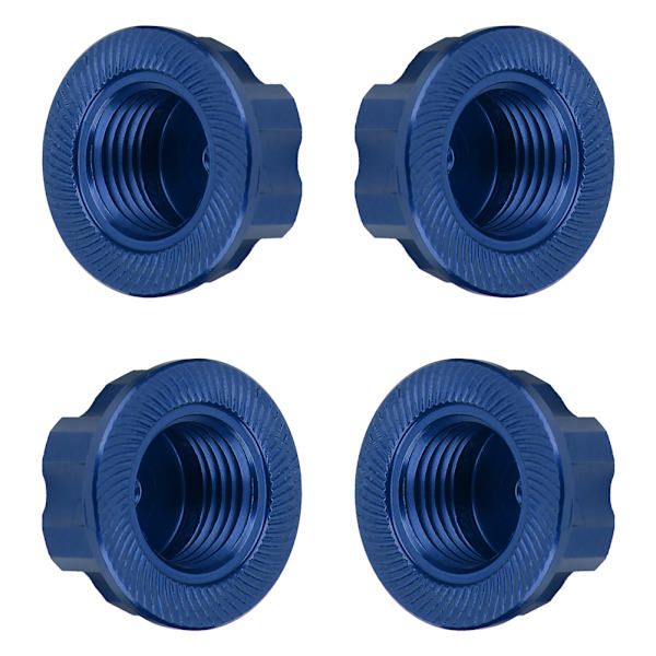 4st Aluminiumlegering Hjulnav Dammskydd Passar Traxxas Xmaxx 1/10 RC Bil (Blå)