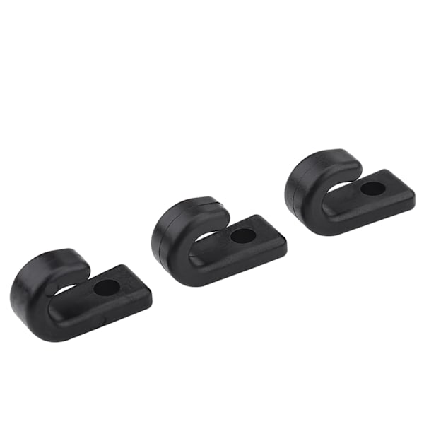 25 stk J-kroker Svart Nylon Festekroker for Kajakk Strikk Kanopier Båter Tilbehør
