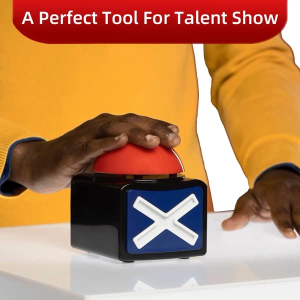 Talent Show Buzzer Konkurrence Buzzer Sound Box Spil Buzzer med Lys og Lyd – med Buzzerknap (2-pak)