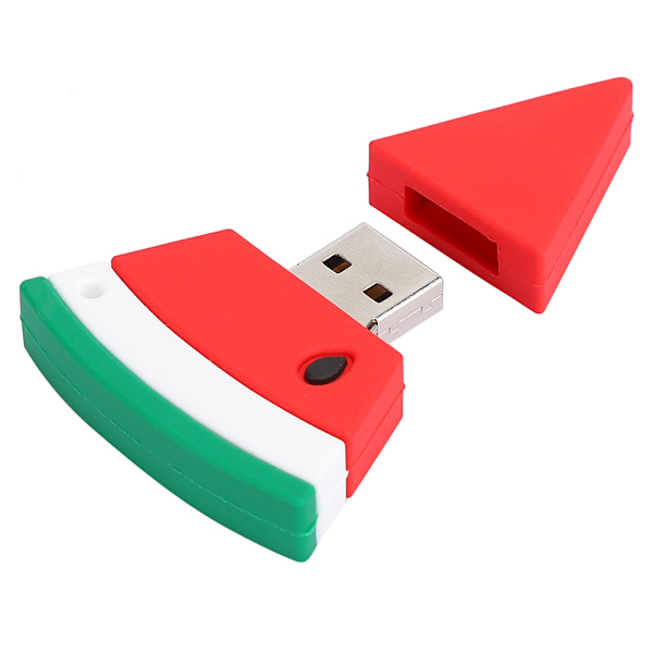 Tecknad U Disk PVC Liten USB Vattenmelon Mönster Flash Minne Söt Minnessticka 16G
