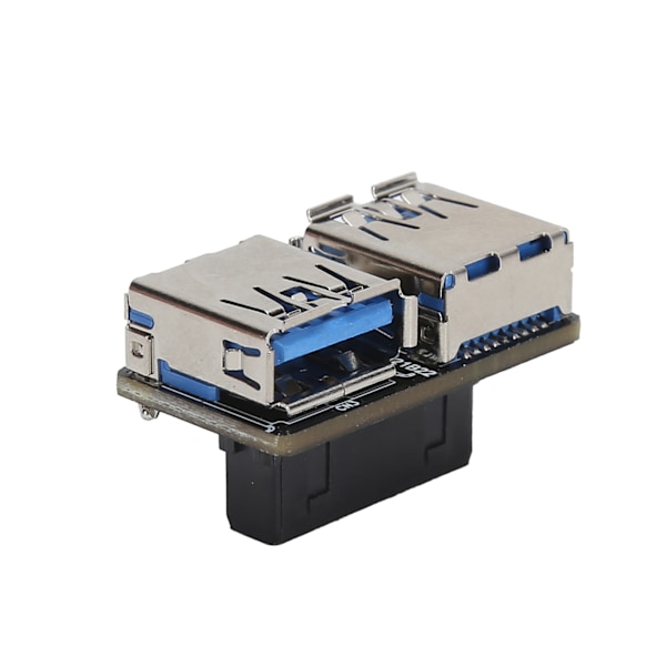 20-nastainen USB 3.0 -adapteri 19-nastainen jakaja-muunnin 2-porttinen A-naarasliitin emolevy