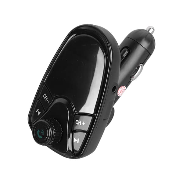 USB-billader med stor skjerm, dobbel USB-port, rask lading, håndfri samtale, FM-sender, Bluetooth MP3