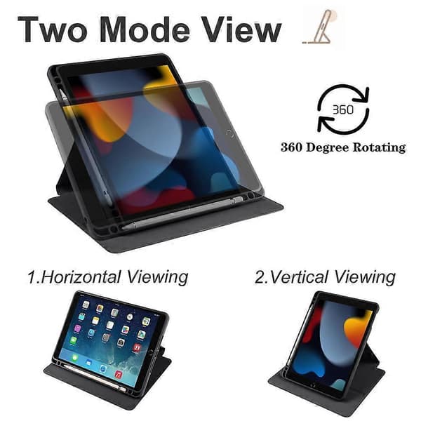 (Svart) Passer til 2021 iPad pro11 nettbrettdeksel