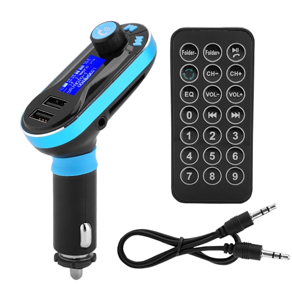 Langaton Auton Kaksois-USB-portti Bluetooth MP3 FM Lähetin Autoradio