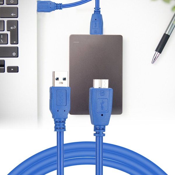 USB Datakabel USB3.0-A/B Micro A/B Han til Computer PC Printer Harddisk Drev 1m