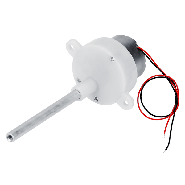 Pitkä Akseli Hidasvauhtinen Kierukkavaihdemoottori Kauko-ohjattavaan Autoon 12V 60rpm