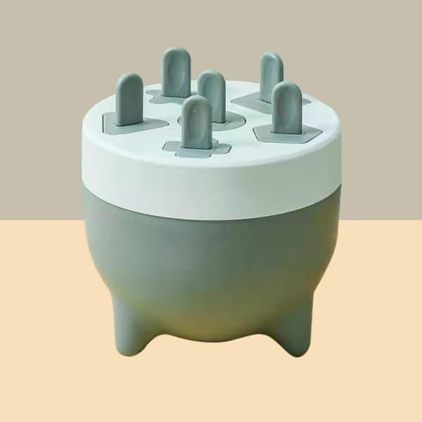 Ispinneform 6 hulrom avtakbar design trygt sunt materiale slitesterk PP mini ispinneform grønn