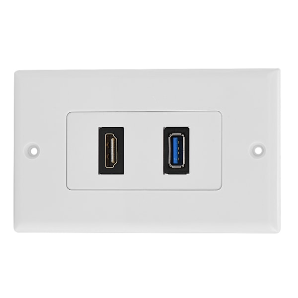 HDMI USB3.0 To i ett Integrert Multimedia Veggpanel Lyd Video Socket