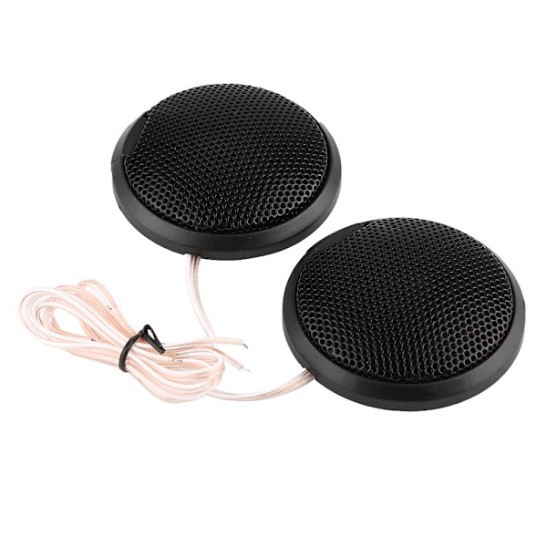 Svart 20W Mini Bilhögtalare Audio Rund Klistra Fast Högtalare Bilhögtalare med Lim