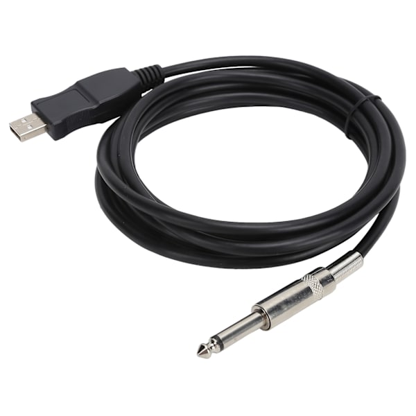 Guitar USB-kabel 3 meter Kompatibel med computerforbindelsesinstrumentkabel til elektrisk guitarbas