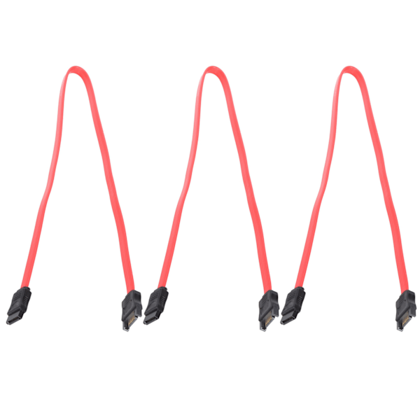 10 stk. Sata-kabel 7Pin Hann til Hunn SSD Dataforlengelseskabel for Ekstern Harddisk Dataoverføring 50 cm