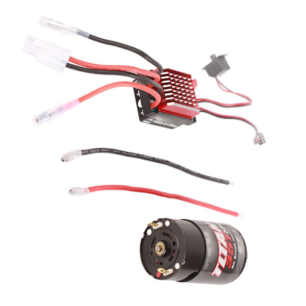 550 Harjamoottori 360A Harjallinen Elektroninen Nopeudensäädin ESC Sopii 1/10 RC Auto 35T