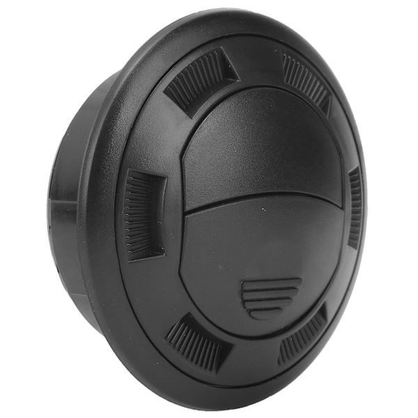 100/75mm Airconditioningsud med Gitter Sort Rund til Busser, Campingvogne og Elbiler