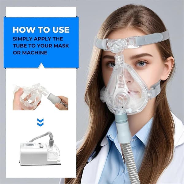 2-PAK Universal Slangeudskiftning til CPAP-tilbehør, 1,8 meter slanger til Airsense
