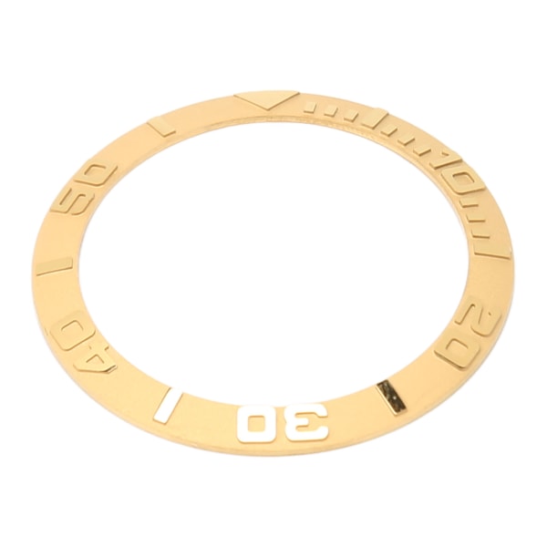 Urkransindsats 38 mm Keramisk Præget Tal Urkransring Udskiftningstilbehør Dele til Reparation Guld