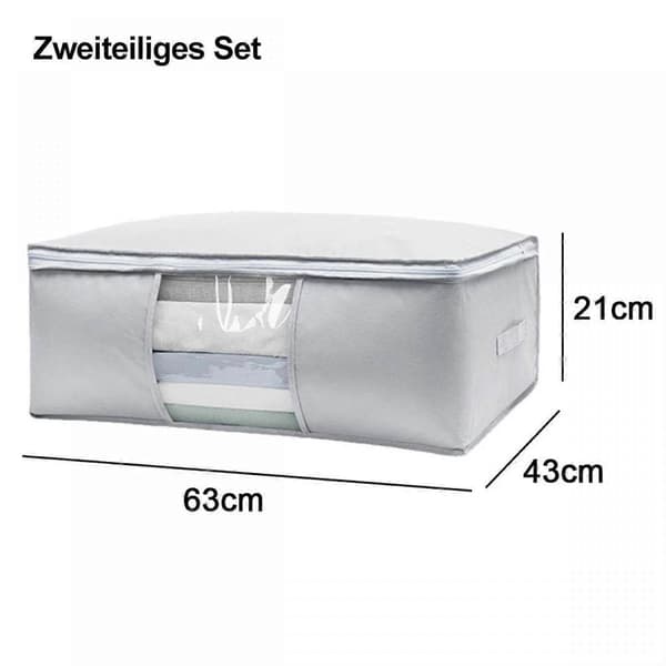 2 stk. opbevaringspose, garderobeskabsorganisator foldbar