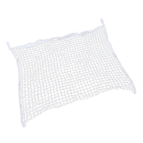 Hønetpose PE Vævet Reb Mesh Hulpose Heste Slow Feeder Foderopbevaringspose Hvid 60x90cm / 23,6x35,4in