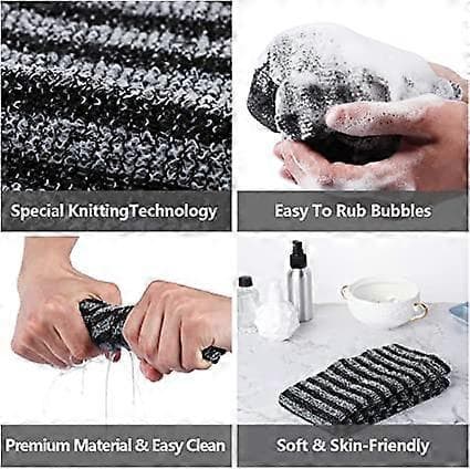 Extra Long Exfoliating Back Scrubber, 100x25 cm Magic Back Scrubber for Shower, Back Washer for Shower, Bath Washcloth for Body Cleaning