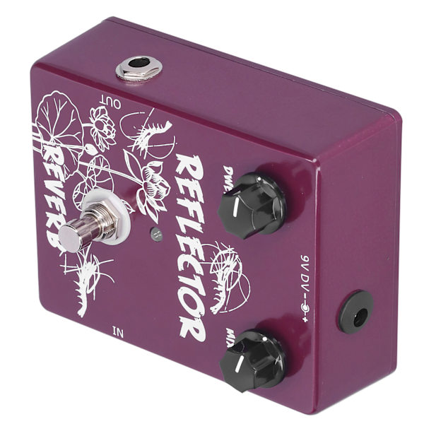 Spring Reverb Pedal Elgitarr Reflektor Effekt Tillbehör Aluminiumlegering Skal CP‑44