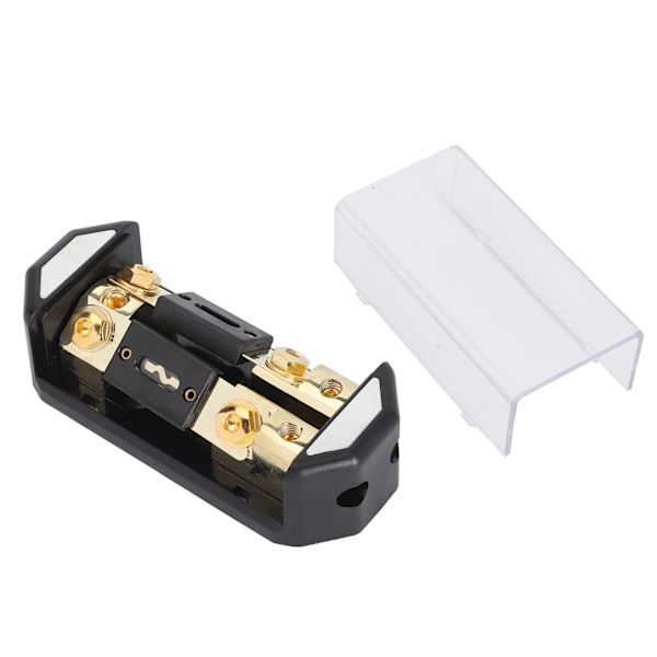 2-veis 100A sikringsholderboks 1x0GA inn 2x4GA ut distribusjonsblokk for bilstereo lydmodifisering