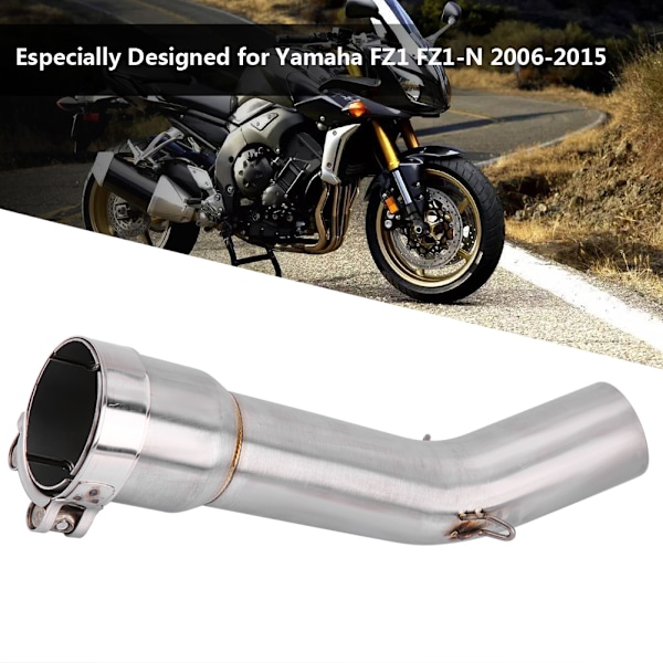 Motorcykel Avgassystem Mellanrör Koppling för Yamaha FZ1 FZ1-N 2006-2015
