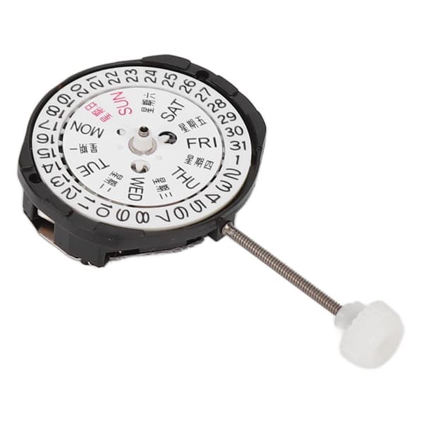 Quartz Urværk Legering SL25 3 Visere Dag Dato Kalender Urværk Udskiftningsdele Tilbehør