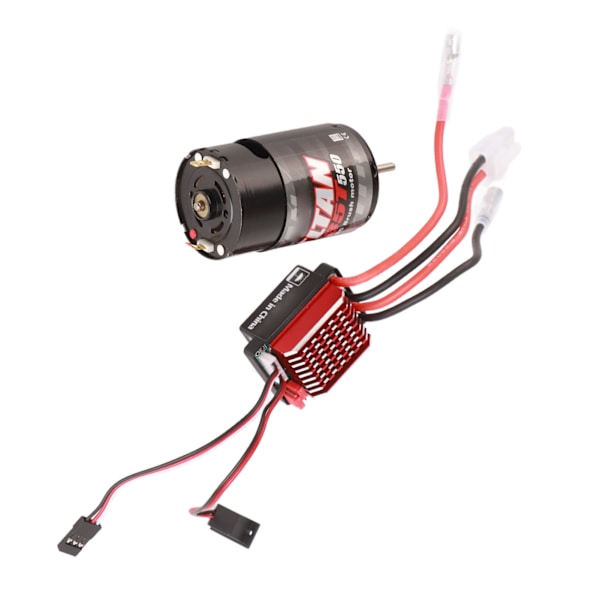 550 Harjamoottori 360A Harjallinen Elektroninen Nopeudensäädin ESC Sopii 1/10 RC Auto 35T