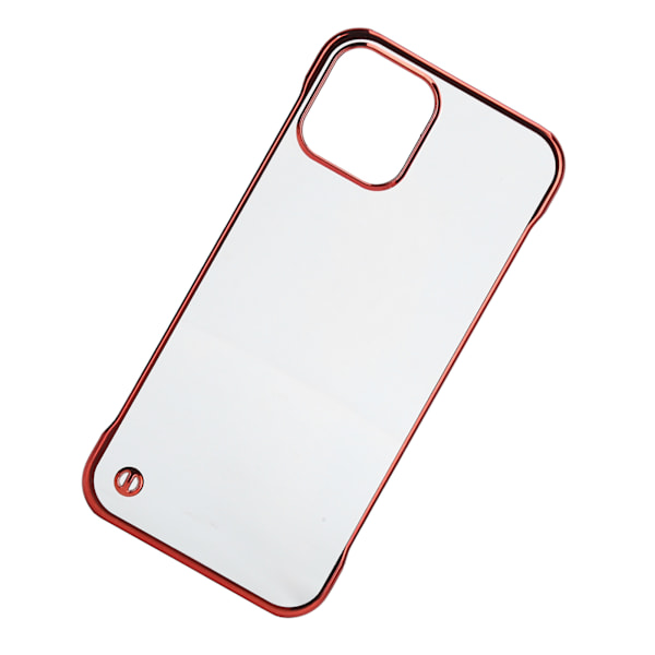 Elektropletteret Hårdt PC Telefoncover til Iphone 12 Halv Kant Transparent Mobiltelefon Cover