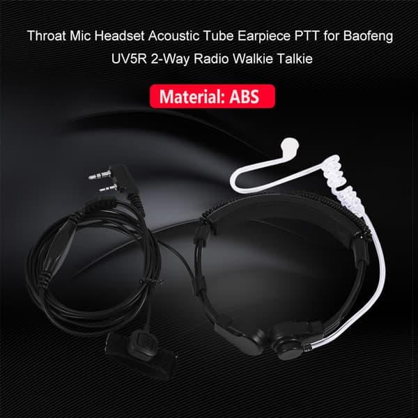Baofeng UV5R Halsmikrofon Headset Walkie Talkie