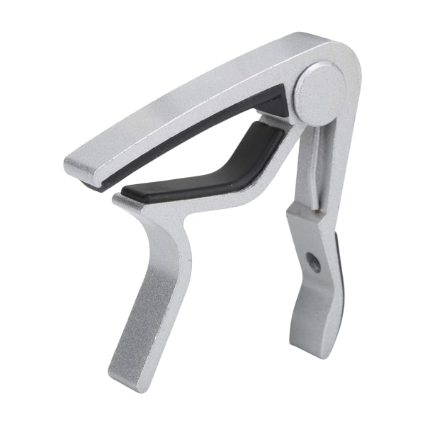 1 stk Gitar Capo 5 stk Celluloid Plekter Sink Legering Strenginstrument Reparasjonstilbehør (Sølv)