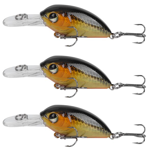 3 ST 6CM/5G Dykande 3D Ögon Bete Konstgjord Simulation Livsliknande Fiskeutrustning 3#